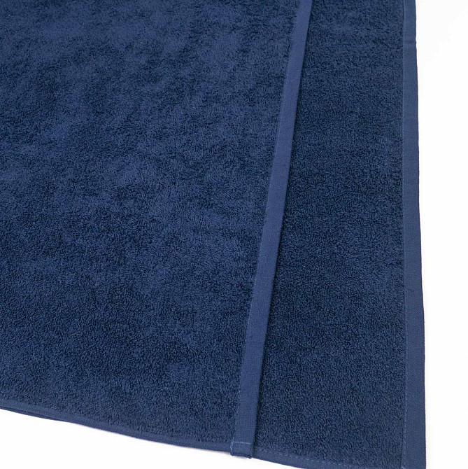 Великий банний рушник махровий GM Textile 100х150см 400г/м2 (Темно-Синій) Суми - фото 2