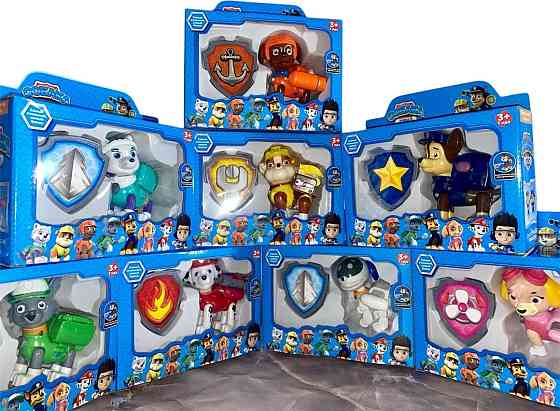 Фигурки Герои Щенячий Патруль с значком, Чейз, Гонщик, Скай, Кремез. Харьков