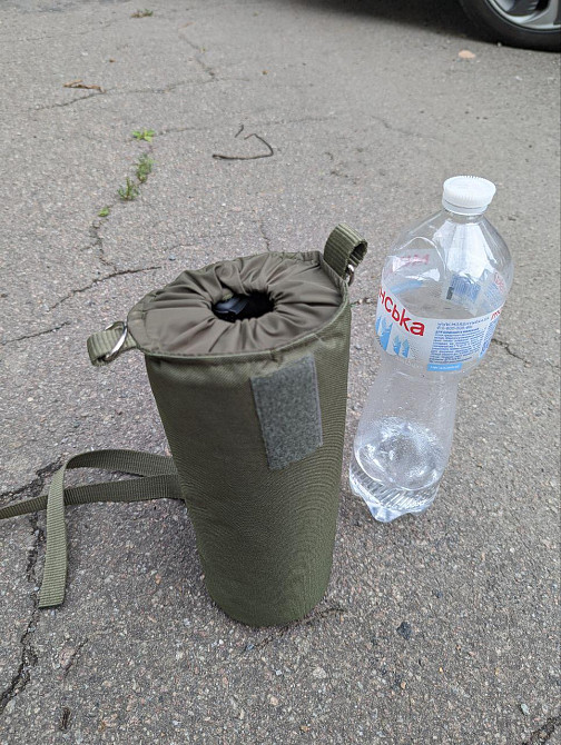 Тактична сумка підсумок чохол тримач для пляшки термосу 1.5 л з системою MOLLE Днепр - изображение 5