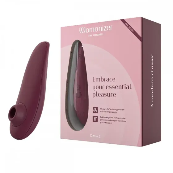 Вакуумный клиторальный стимулятор Womanizer Classic 2 Bordeaux Sex Aura Киев