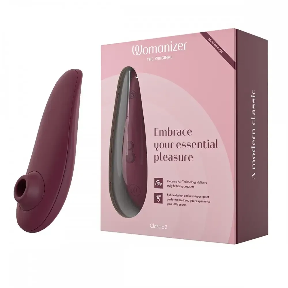 Вакуумний кліторальний стимулятор Womanizer Classic 2 Bordeaux Sex Aura Київ - фото 1
