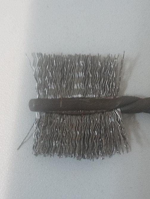 Йоржик дротяний жорсткий плоский N925 загальною довжиною 100мм довжиною йоржика 20мм шириною (діаметром) 25мм 25 Киев - изображение 2