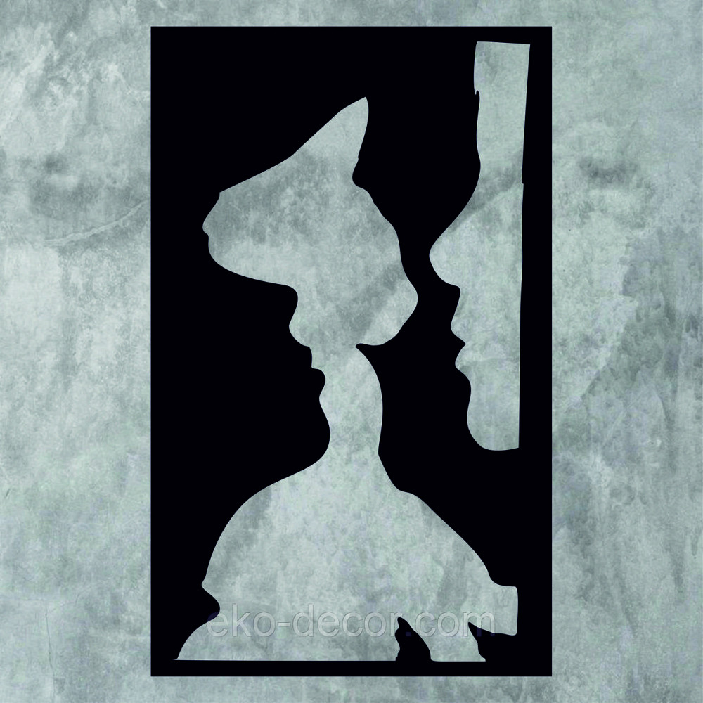 Декоративное настенное Панно «Силуэт», Декор на стену 110*67 см, Черный Киев - изображение 7