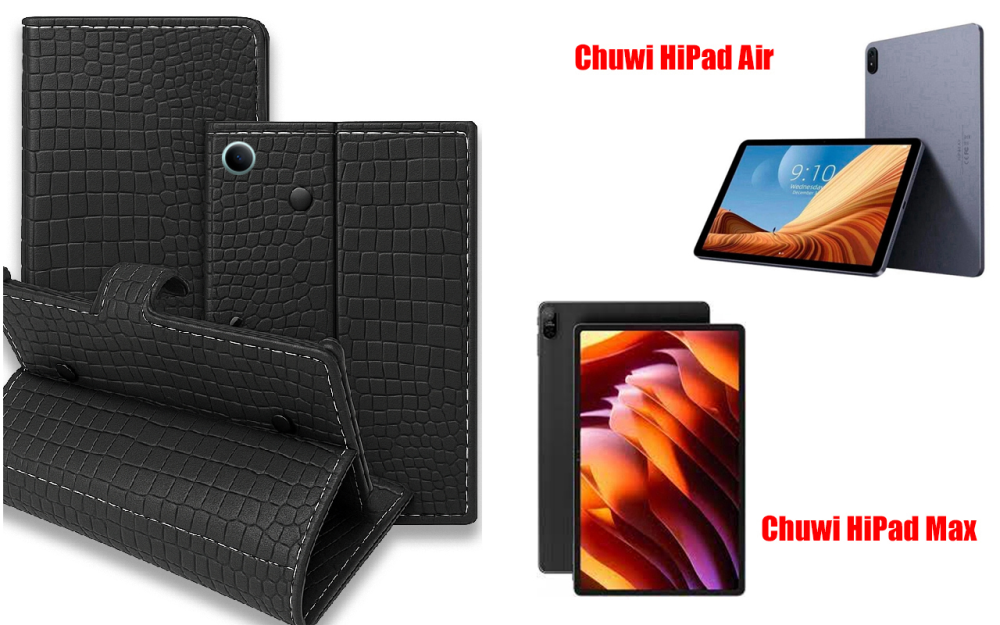 Книга-трансформер для планшета Chuwi Hipad Air, Hipad Max, цвет Black Krokodil Black Киев - изображение 1