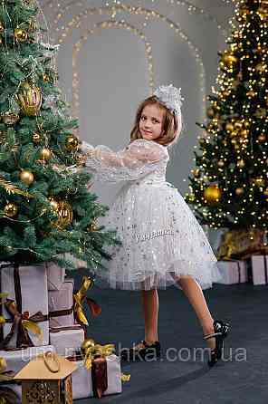 Платье Снежинка нарядное белое платье со снежинками Кривой Рог