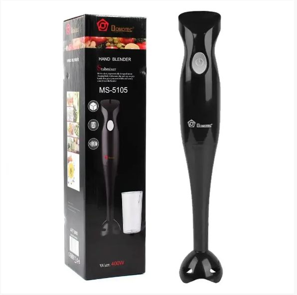 Занурювальний блендер DOMOTEC MS-5105, потужність 400 Вт, пластик, в комплекті стакан – для зручного подрібнення продуктів. Одеса - фото 4