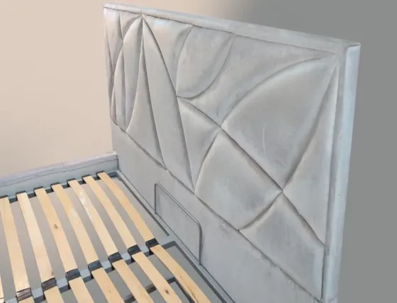 Кровать Двуспальная Aurora Comfort 160 x 190 см Simple С подъемным механизмом и нишей для белья Серый Киев