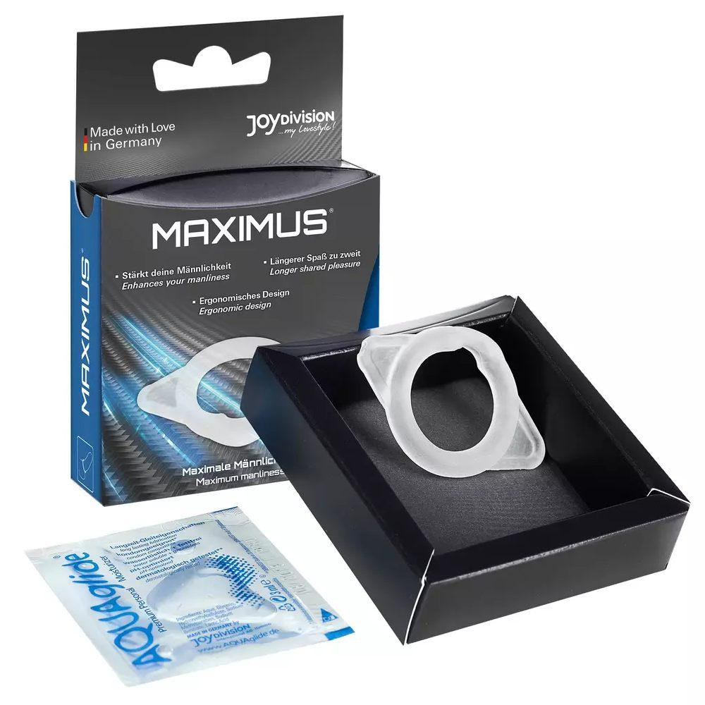 Эрекционное кольцо Joydivision MAXIMUS S из эластичного силикона, прозрачное, 1,7 см Sex Aura Киев - изображение 4