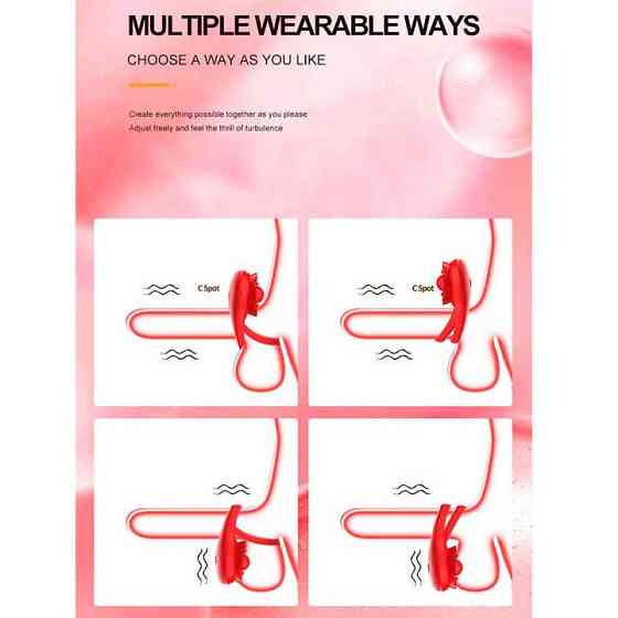 Смарт виброкольцо на пенис и мошонку Love Spouse 