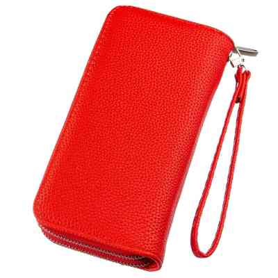 Гаманець Kivi З зернистої екошкіри Яскраво-червоний (19044) Вінниця