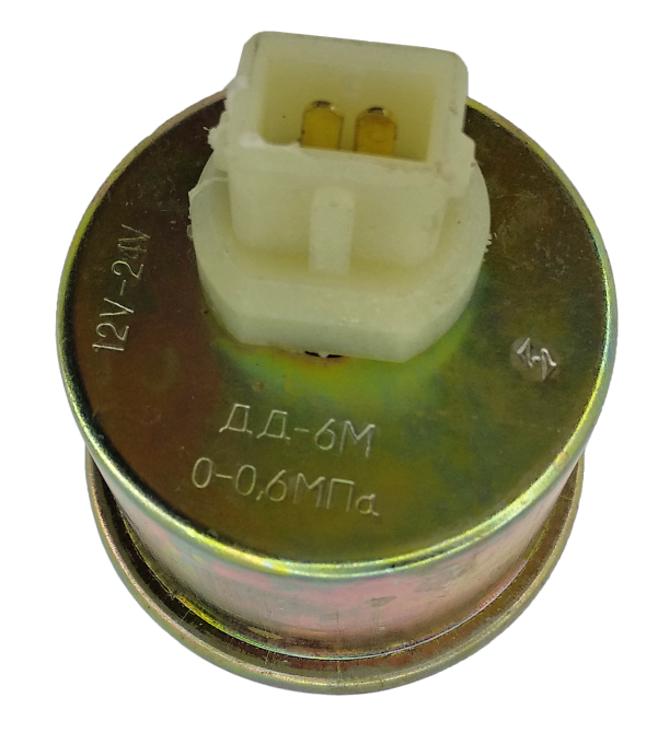 Датчик тиску масла МТЗ ДД-6-М (2 фішки). Датчик тиску масла МТЗ Мукачево - фото 1