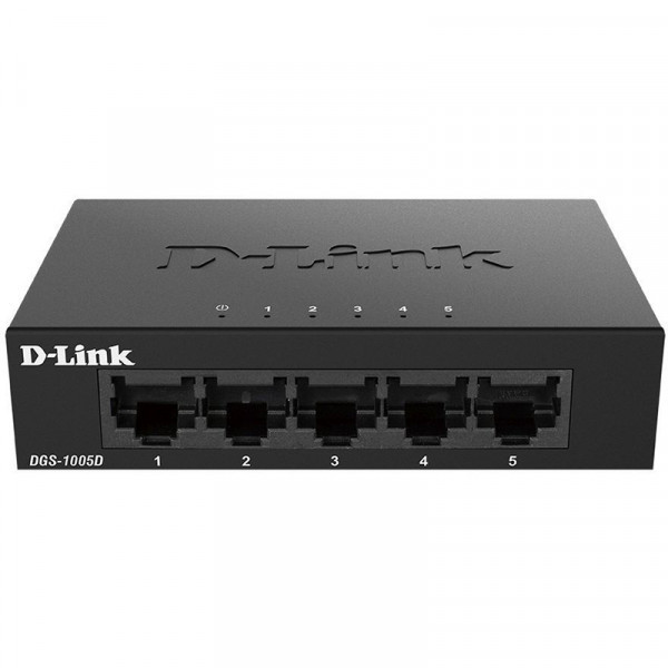 Комутатор D-Link DGS-1005D 5-port Gigabit Metal (DGS-1005D/J2A) Київ - фото 1