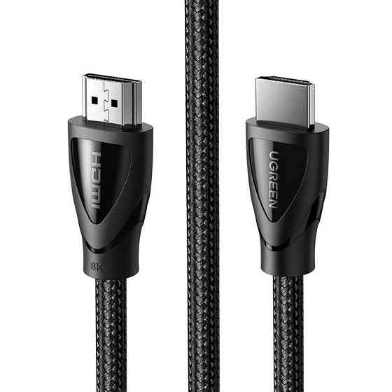 Кабель HDMI M - M, 1.0 м, V2.1 With Braid 8K@60Hz/4K@120Hz, HD140 UGREEN Чорний Винница