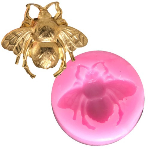 Молд силіконовий Бджола 38 мм рожевий Київ - фото 3