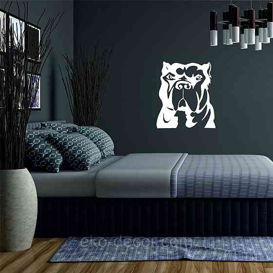 Декоративное настенное Панно «Кане-корсо», Декор на стену 90*79 см., Белый Киев