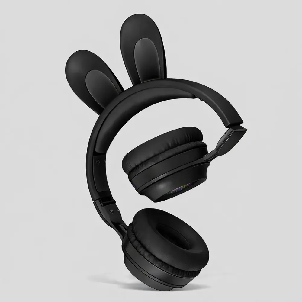 Детские беспроводные Bluetooth наушники с ушками зайчика RGB Picun B12 4704/4705 VJ Коломыя - изображение 2