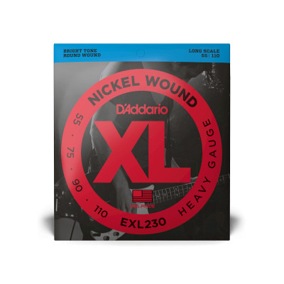 Струни для гітари D'Addario XL Nickel Wound Bass Heavy (55-110) (EXL230) Вінниця - фото 1