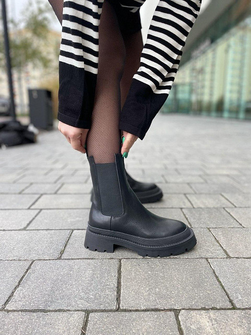 SOTHBY'S Черевики жіночі Sothby 's M-1083 чорні (зима, шкіра натуральна) (5314) 38р.39р.40р. 38 Коломыя - изображение 6