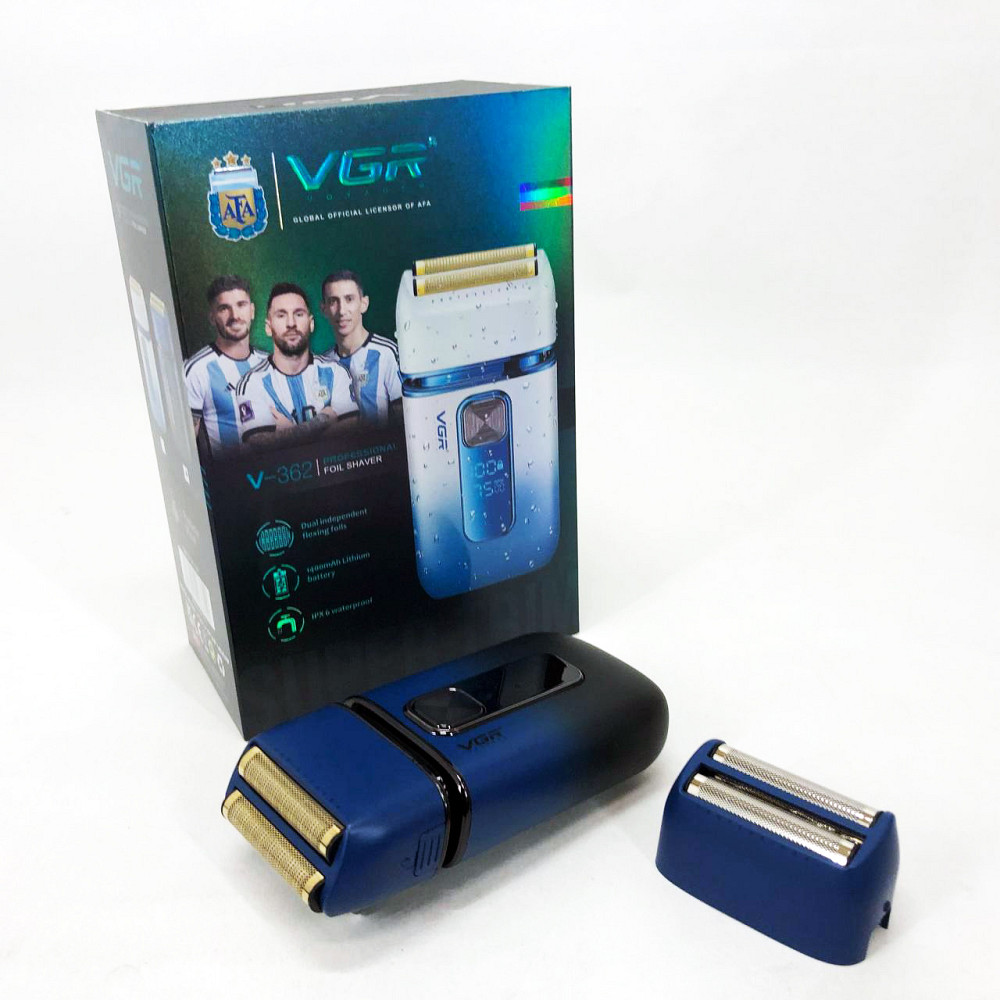 Мужская бритва на батарейках VGR, Мужская водонепроницаемая аккумуляторная бритва BP-32 Львов - изображение 11