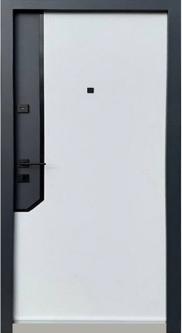 Двері вхідні Бастіон Стайл МАКС Верона Титан горизонт / Біле дерево 960х2050 мм Київ - фото 2