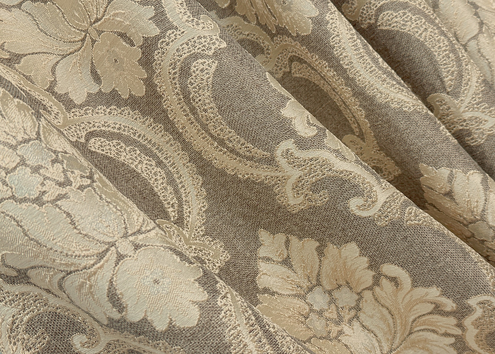 Комплект готових штор VR-Textil Льон Корона Марія № 1271ш Капучино з бежевим 150х270 см 2 шт (33-0102) Київ - фото 6