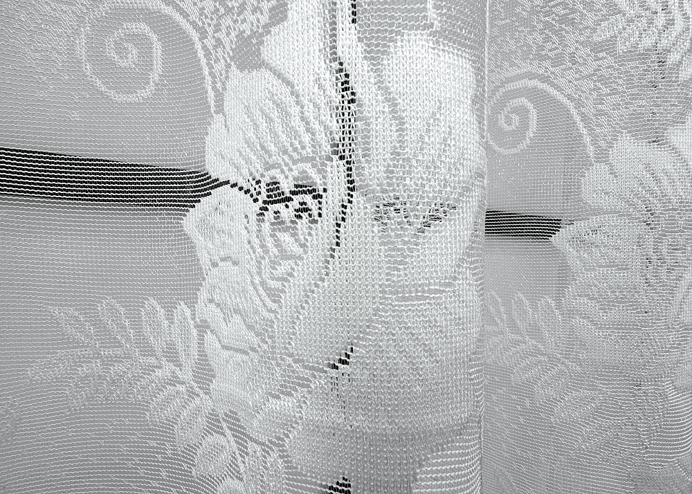 Тюль VR-Textil 696т Жакард Білий 400х120 см (42-0861) Київ - фото 5