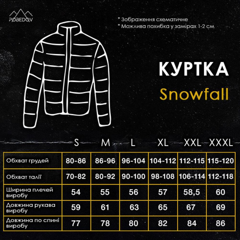 Чоловіча зимова куртка Пуховик Pobedov Snowfall Тепла з капюшоном зима темно-сіра Одеса - фото 10