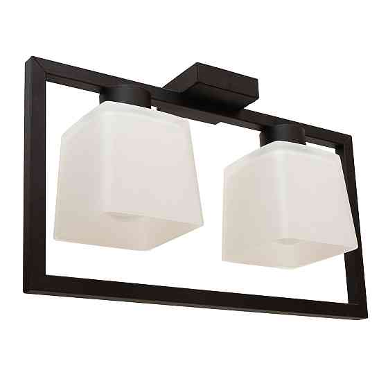 Люстра потолочная MSK Electric Boston на два плафона под лампу Е27 NL 400230-2 BK Одесса