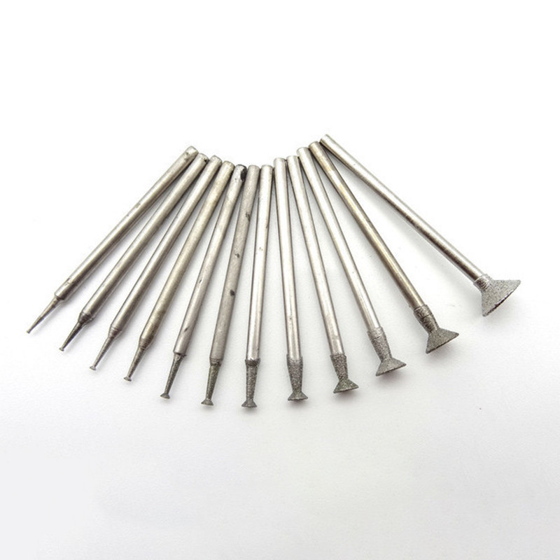 Набір алмазних борфрез для гравера Dremel, 12 шт Київ - фото 3