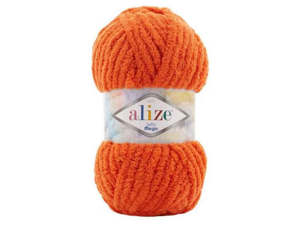 Пряжа Softy Mega 06 5шт/уп оранжевый 100% микрополиэстер 100г 70м ТМ Alize Киев - изображение 1