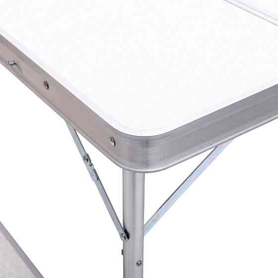 Комплект туристичний стіл + 2 лавки складні меблі Білий Lugi JY-9060W Київ