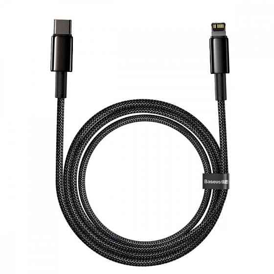 Кабель Baseus Tungsten Gold Type-C to Lightning PD 20W 2м чорний Львів