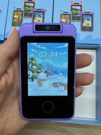 Hot Huez Фиолетовый Телефон Интерактивный Смартфон с сенсорным экраном Детская игрушка с играми Коломия