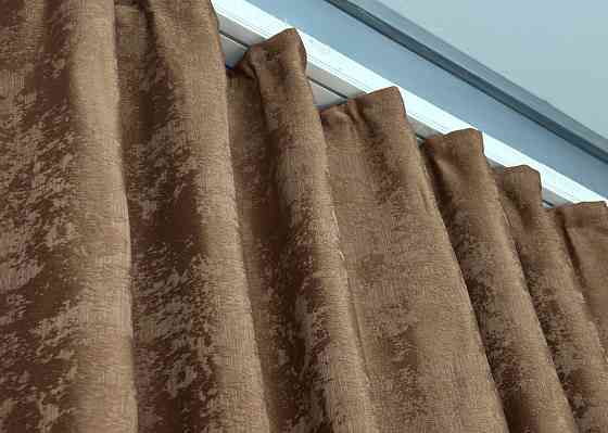 Шторна тканина жакард, колекція "Sultan XO" Туреччина колір коричневий 1827ш Київ