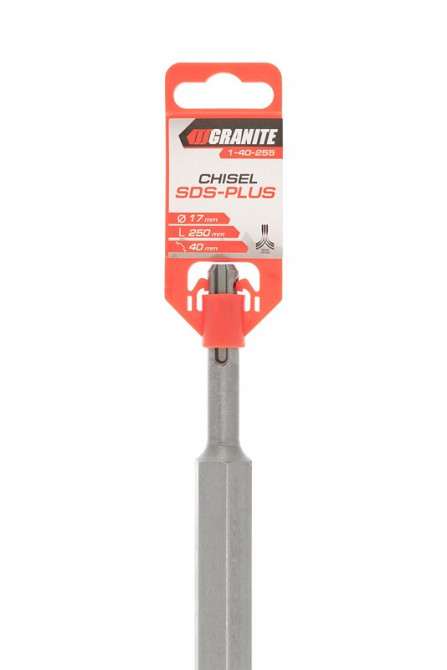 GRANITE Зубило плоске GRANITE CURVED SDS-PLUS 250х40х17 мм 1-40-255 Київ - фото 8