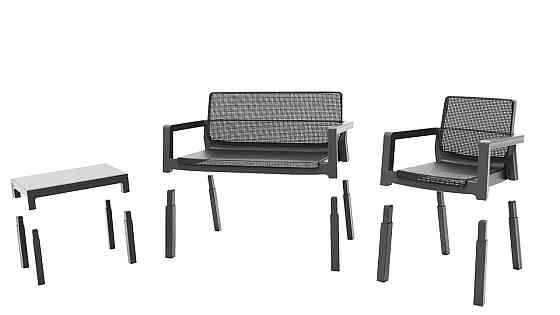 Набор мебели Keter Emily Patio set с подушками, графит Киев