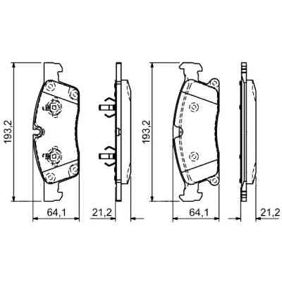 Гальмівні колодки Bosch 0 986 494 672 Вінниця