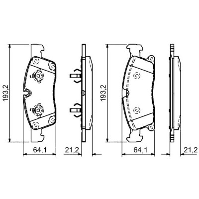 Гальмівні колодки Bosch 0 986 494 672 Вінниця - фото 1