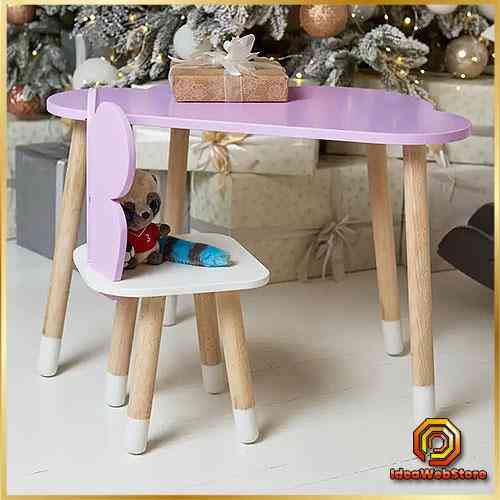 Набор детской мебели с пеналом столик и стульчик для творчества и развития Стол тучка и стул бабочка детский ф Киев