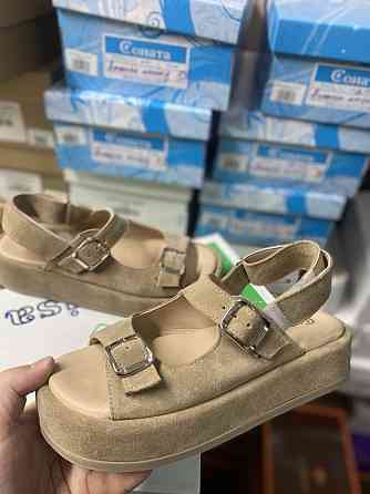 Соната Босоніжки жіночі Соната Анжела пісочна (літо, замша натуральна) (5954) Коломыя