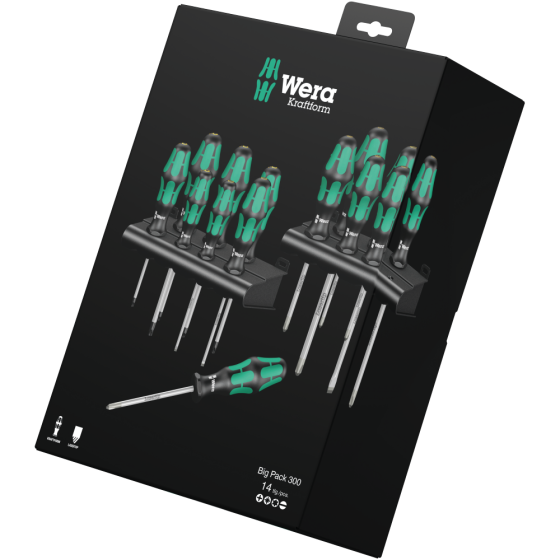 Набір викруток Wera Kraftform Big Pack 300 14шт Одеса