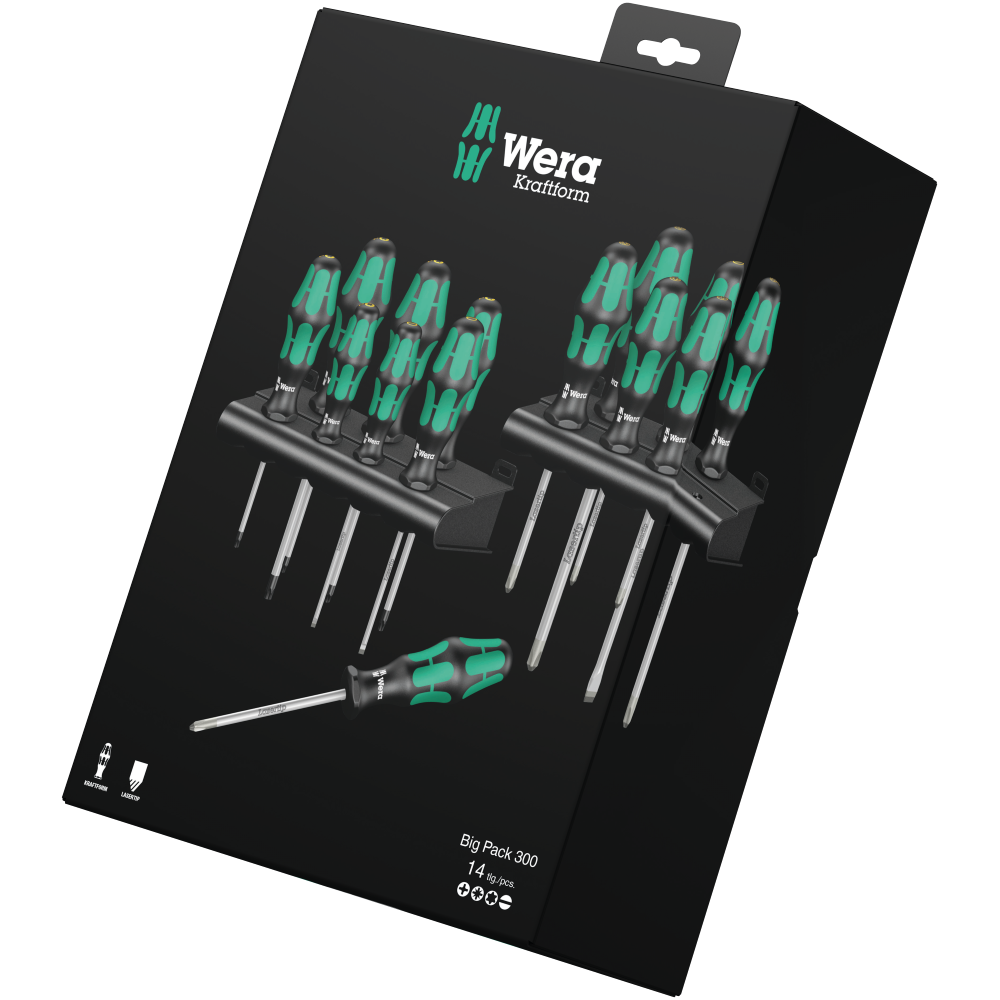 Набор отверток Wera Kraftform Big Pack 300 14шт Одесса - изображение 3