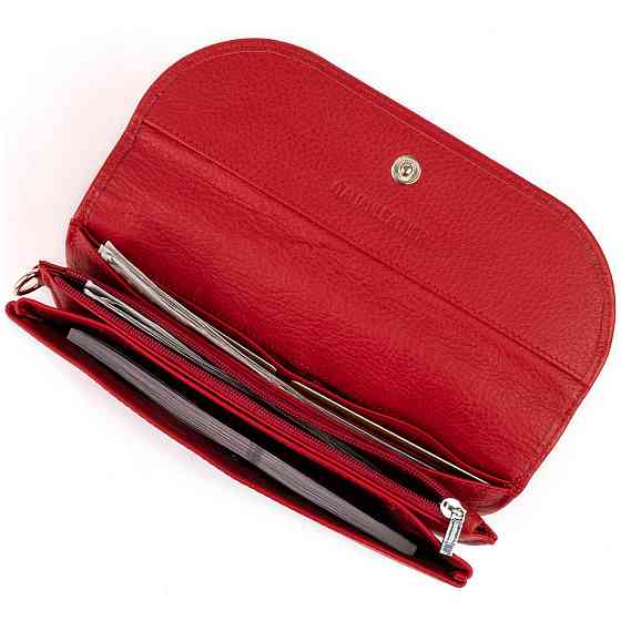 Клатч из кожи женский ST Leather 19321 Красный Киев