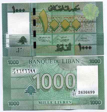 Ліван / Lebanon 1000 pounds 2012 Pick 90 new UNC Полтава