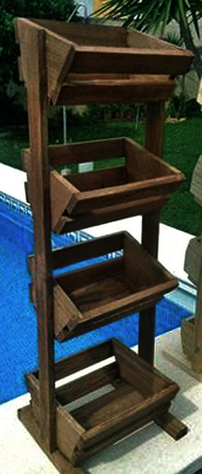 Стелаж для овочів і фруктів "Седум" капучино Миколаїв - фото 1