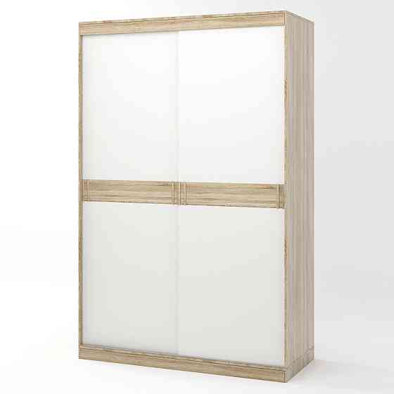 Шафа-купе Еверест Соната 1400 дводверна 140х60х217 дуб сонома+білий (DTM-2395) Дніпро