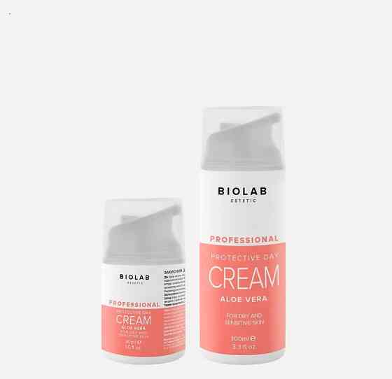 Захисний денний крем з Алоє Вера Protective Day Aloe Vera Cream BIOLAB Estetic, 100 мл Дніпро
