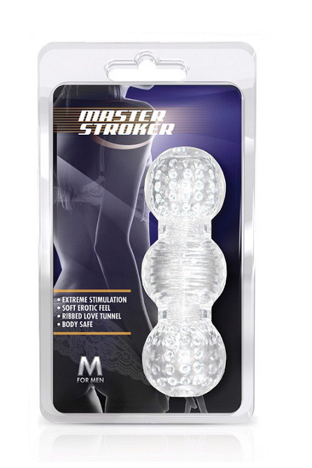 Мастурбатор нереалистичный Blush M for Men Master Stroker прозрачный Sex Aura Киев - изображение 3