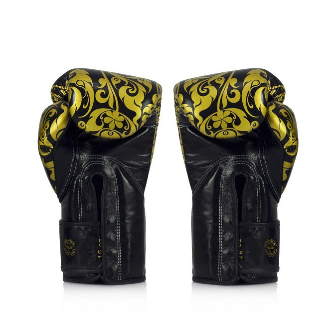 Боксерські рукавиці Fairtex BGVG2 Velcro Black 16 унцій (бинти в комплекті) Каменское - изображение 3