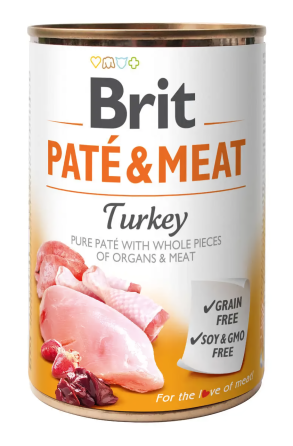 Консервы для собак Брит Brit Care со вкусом индейки и курицы 400 г Винница